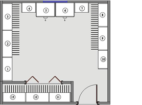 Walk-In Closet Floor Plan