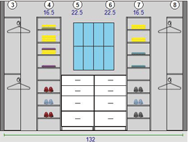 Drawer Cabinets below window